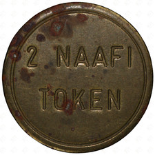 ND (c.2004) Afghanistan Kabul 2 NAAFI Token (ISAF Camp)