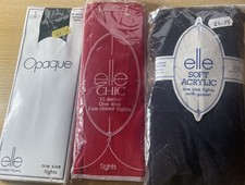 3 x Pair ELLE  Vintage Tights