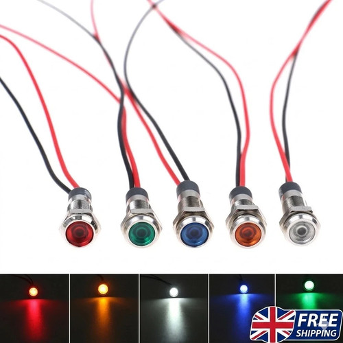 12v led indicator - 5x,