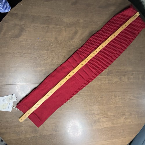Herning red wool scarf - herning,
