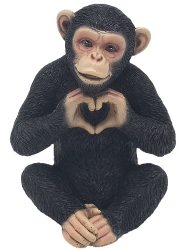 Cheeky chimp monkey love - chimp,