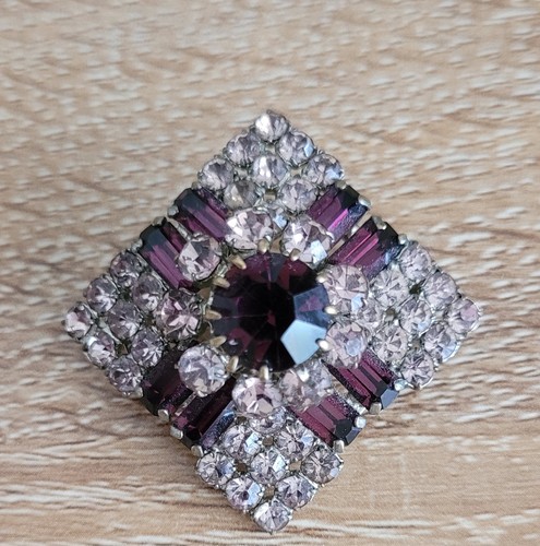 Vintage purple amethyst - purple,