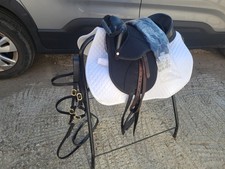 Small Pony Saddle Set, Bridle,Girth Stirrups, Bit, reins, Saddlecloth. (Ref SS1)