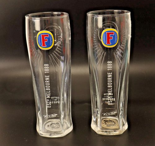 Vintage fosters pint - fosters, glasses