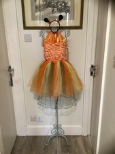 Girls Halloween tiger Cosplay Costume,  Skirt + Hairband + Tail, 9-10 yrs old