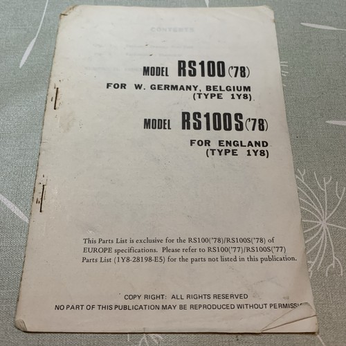 Genuine yamaha rs100 - genuine,
