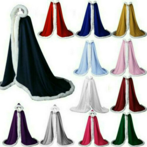 Winter faux fur cape - faux,