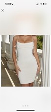 Oh Polly Cream Strappy Backless Midi Dress