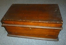 vintage wooden storage box