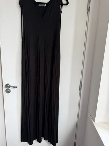Mint velvet black dress large - velvet,