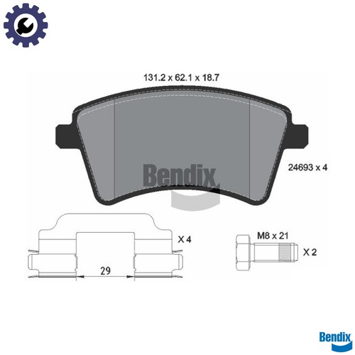Brake pad set disc - brake,