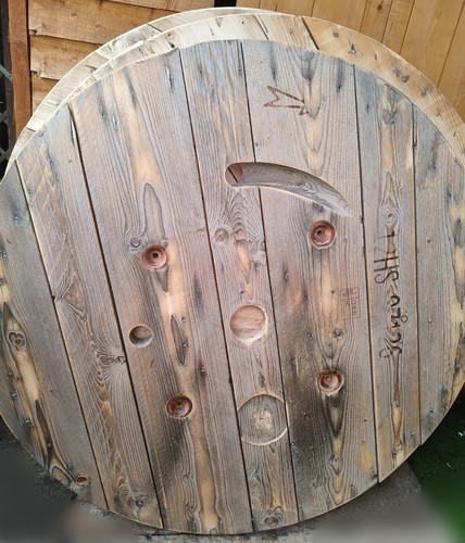 Reclaimed cable reel drum top - reclaimed,
