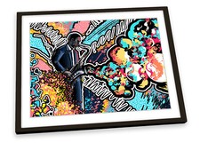 Saxophone Abstract Jazz FRAMED ART PRINT Picture Poster Artwork
