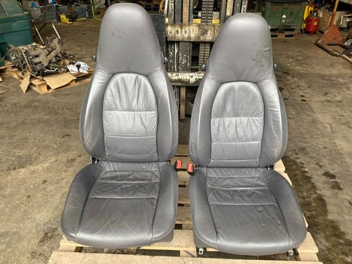 Porsche 996 grey leather seats - leather,