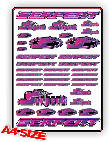 Serpent sticker sheet car - serpent,