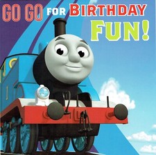 THOMAS BIRTHDAY CARD Official THOMAS Train Card GO GO for BIRTHDAY FUN design