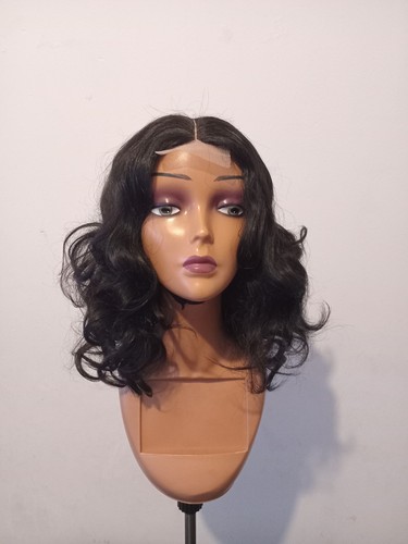 Short curly lace front wig - curly,