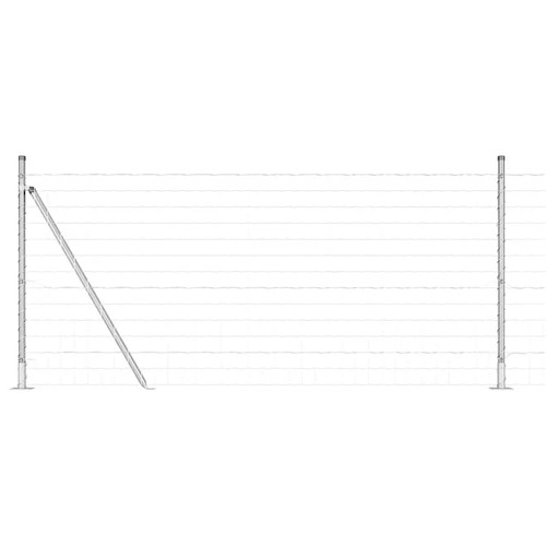 Euro fence with concrete - with, base