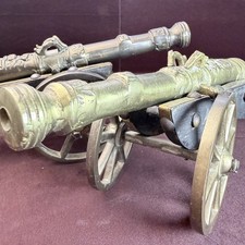 Pair Vintage Solid Brass