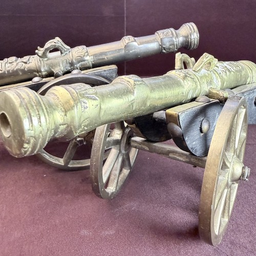 Pair vintage solid - solid, brass