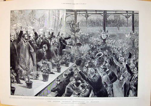 Antique old print 1892 ulster - print,
