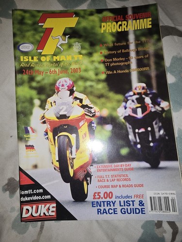 Isle man programme 2003 - isle,