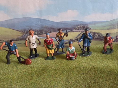 Vintage lead farm people by - lead,