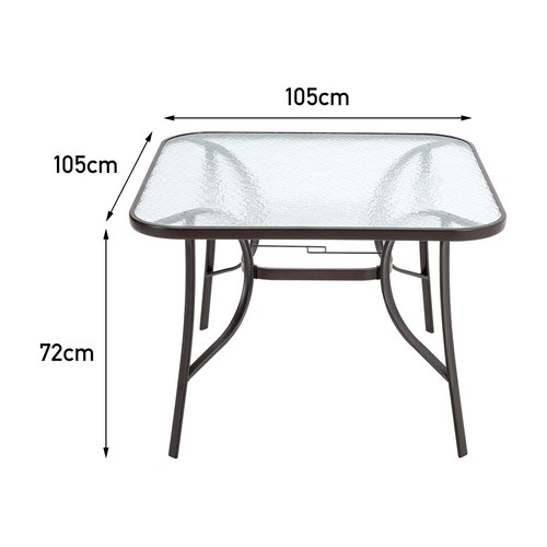 Outdoor garden table glass - garden,