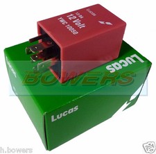 Genuine Lucas YWC10050 13DA 12v Classic Mini Land Rover Pink Dim Dip 7 Pin Relay