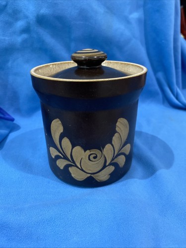 Small lidded denby - lidded, bakewell