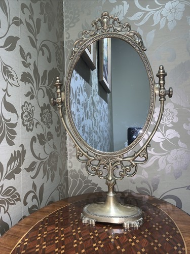Ornate italian brass oval - italian,