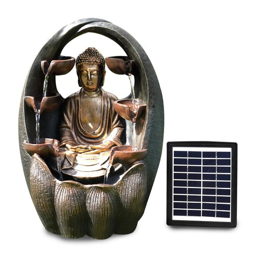 Solar water fountain led - water,