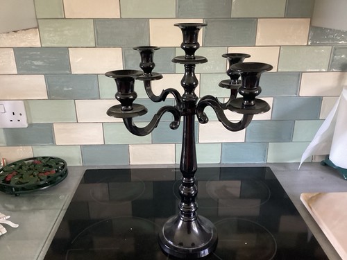 Glossy black metal arm - metal, 5