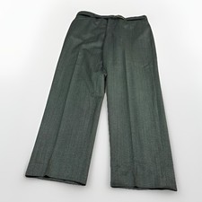 Vintage 50s 60s Wool Pants Mens 35x29 Atomic Fleck Slacks Rockabilly Drop Loop