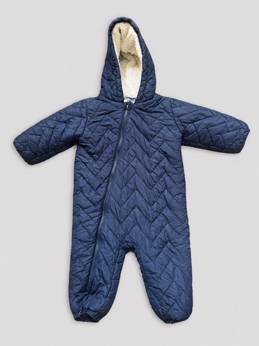 Next blue quilted hooded lined - blue,