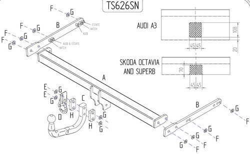 Towtrust swan neck automotive - towtrust,
