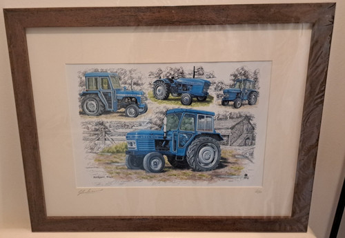 Framed picture print - framed, a4