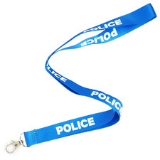 Police Blue Cosplay Lanyard ID