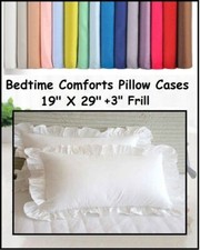 2 X FRILLED PILLOW CASES