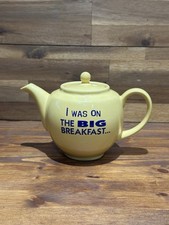 The Big Breakfast TV Show Yellow Teapot By James Sadler Used