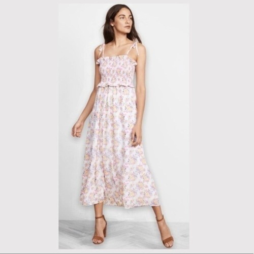 Floral smocked maxi dress - smocked,