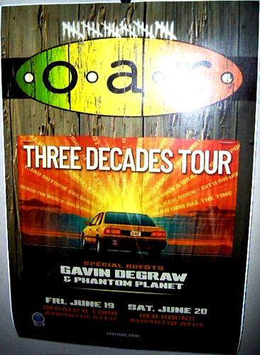 Concert show poster - o.a.r,