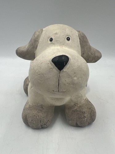 Stonewear pottery dog ornament - pottery,