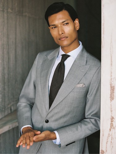 Reiss mens grey wool - grey,