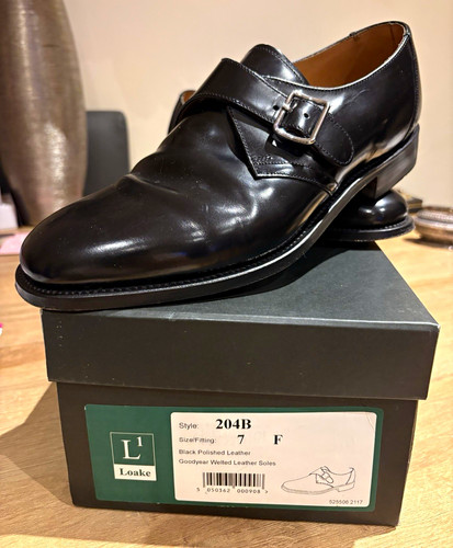 Loake 204b men black leather - loake,