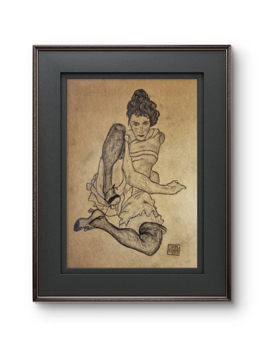 Egon schiele pencil - pencil, drawing