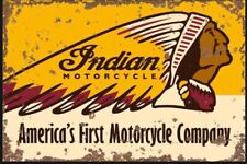 Indian Motorcycle Metal Sign, Indian Motorcycle  Plaque, Indian Motorcycle  Sign