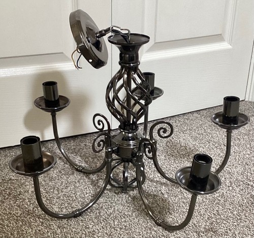 Chandelier metal 5 arm - chandelier,
