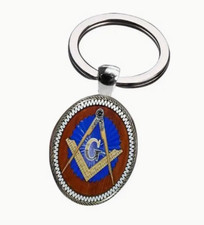 Masonic Keyring Square and