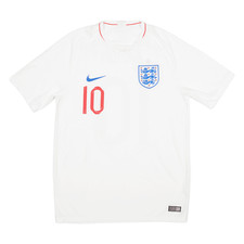 NIKE 2018 England Home Kit Mens Football Shirt Jersey White M